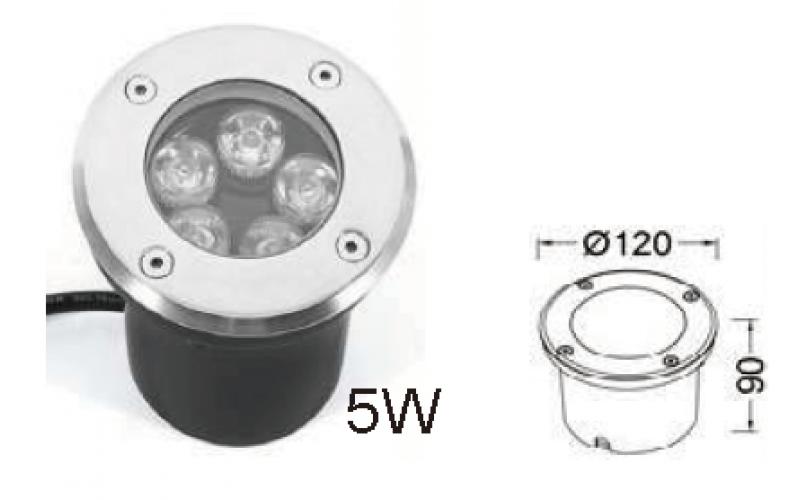 Lumière LED enterrée LT-UG-501